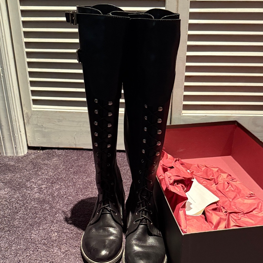 Charles David Black Over the Knee Boots
